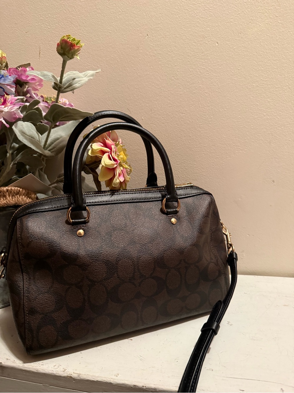 COACH Authentic Rowan Satchel F83607 Like New - Picture 3 of 12